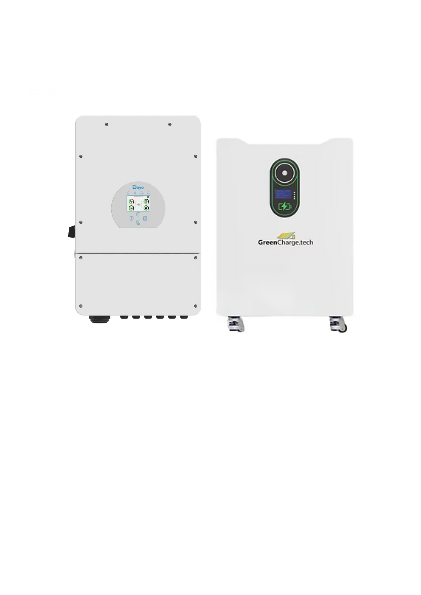 Deye hybridinverter og mobilt GreenChargeTech batteri 15 kWh